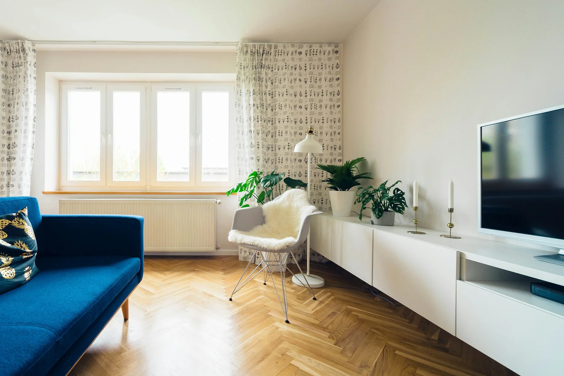 Dining area with soft daylight